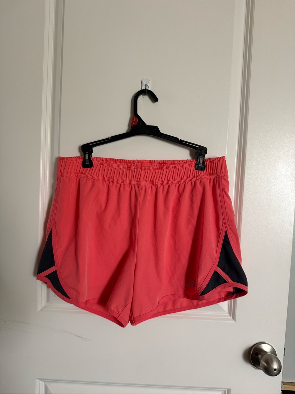 bcg Coral Athletic Shorts with Black Panels